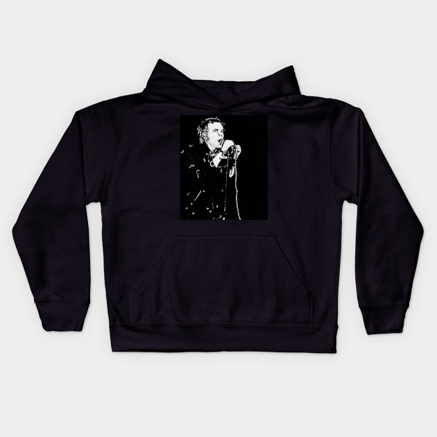 Johnny Rotten Kids Hoodie by Art-Man